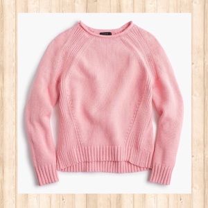 NWT J. Crew 1988 rollneck pink sweater